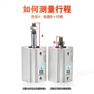 星辰气动薄型气缸QQ222 7外牙