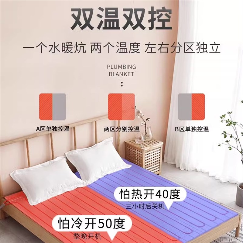 新型水暖炕家用水循环温控电热炕板水暖毯农村热水炕专用智能