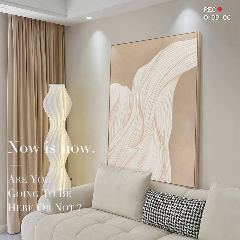 奶油风客厅装饰画法式沙发背景墙挂画抽象砂岩肌理玄关落地画,家居饰品,现代装饰画,淘宝优惠券,粉丝福利购,淘宝优惠卷