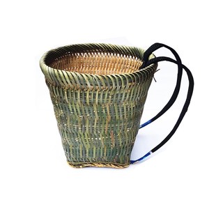 背篓竹制布背带家用农用优质竹子背篼实用牢固楠竹加固加密加大号