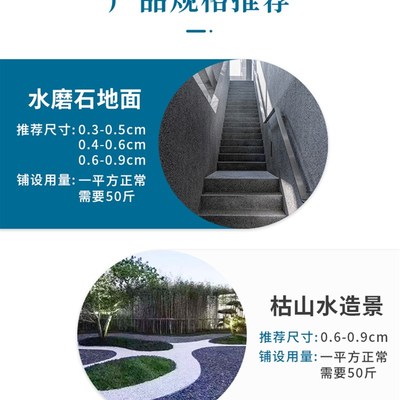 水刷石水磨石地面专用石子彩色水洗石砾石米粒石透水路骨料小石子