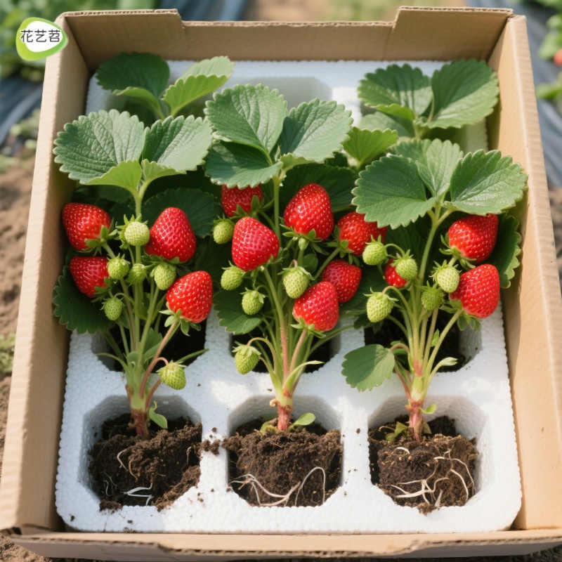 草莓苗盆栽四季结果高产大