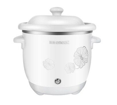 方圆陶瓷电炖锅迷你益美贵妃白瓷电炖盅紫砂煲汤煮粥锅煲