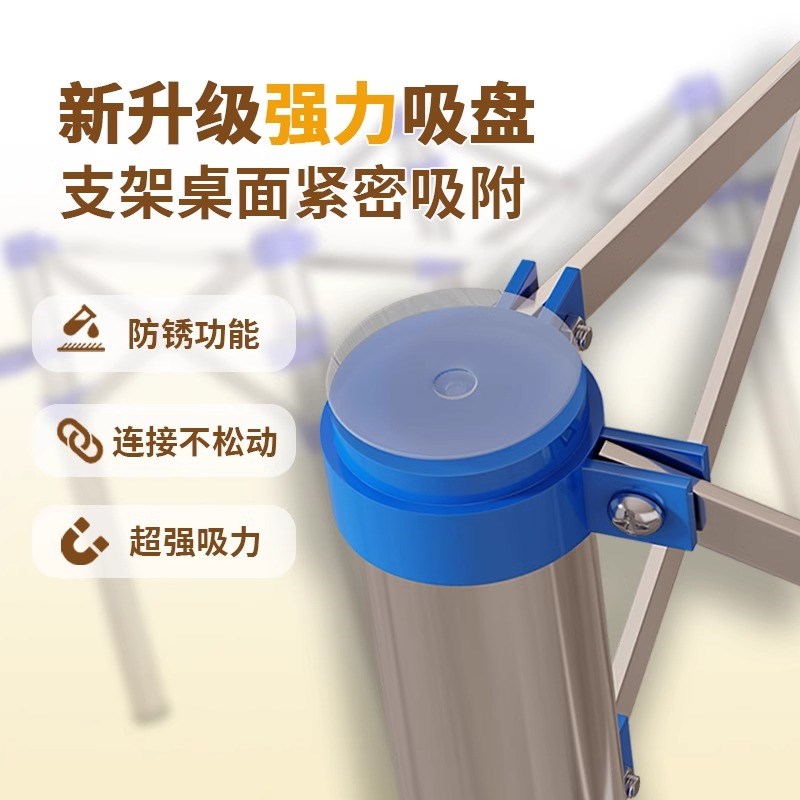 桌子腿支架不锈钢桌腿折叠手动升降圆桌架子底座加厚伸缩餐桌脚架