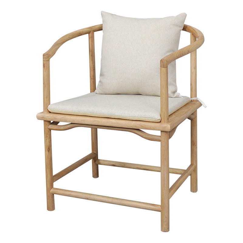 定制新坐垫棉麻椰棕垫圈椅靠包防滑透气拆洗垫子椅靠垫