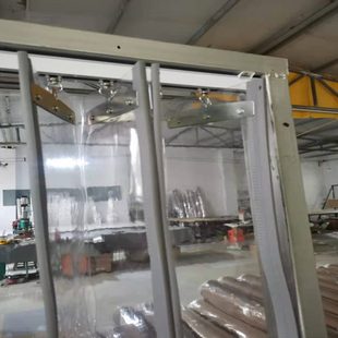滑动折叠磁吸门帘透明隔断帘防水防尘挡风隔热空调帘塑料帘子定做