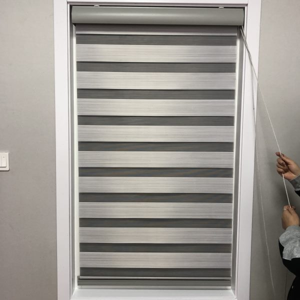 百叶窗帘卷帘免打孔柔纱帘浴室厕所防水遮挡办公室遮阳升降卷拉式