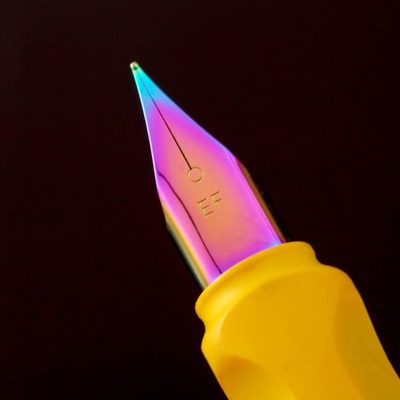钢笔配件学生专用笔尖钢笔明尖飞机尖18K真金EF尖通用英雄296 359