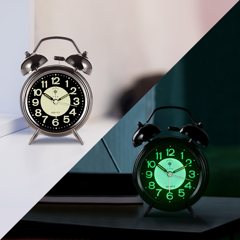 北极星闹钟学生金属打铃时钟儿童夜光床头钟大声音计时钟创意闹铃,家居饰品,台钟/闹钟,淘宝优惠券,粉丝福利购,淘宝优惠卷