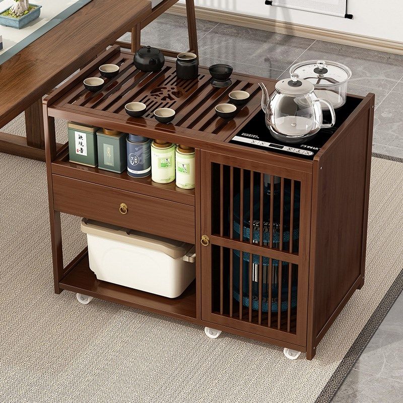边几带轮沙发茶台烧水一体茶车家用客厅现代茶水柜,住宅家具,移动边几/推车,淘宝优惠券,粉丝福利购,淘宝优惠卷