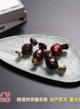 绿色大理石托盘化妆品首饰置物盘浴室桌面收纳储物梳妆台调性摆件