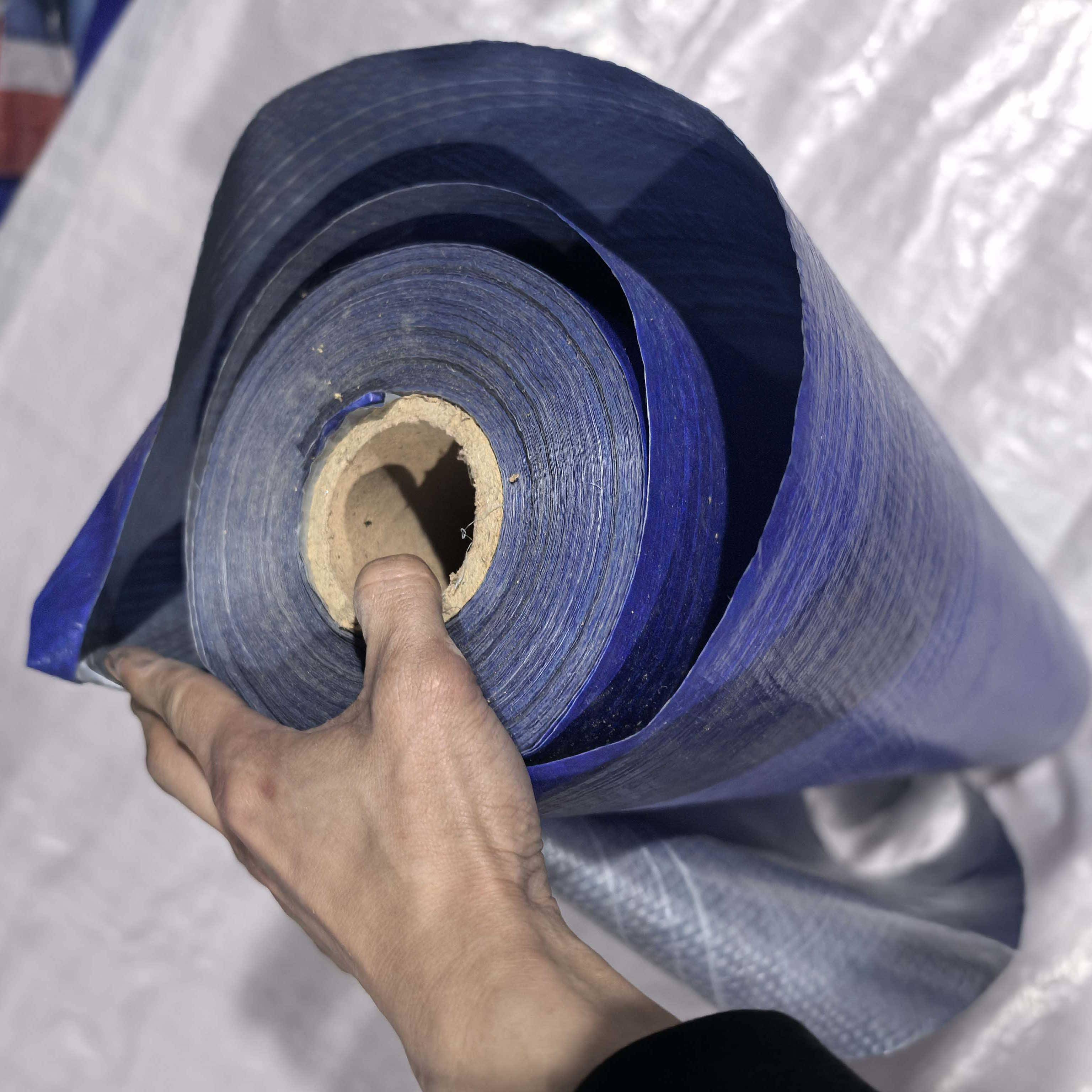 蓝银帐防篷布阳蓝灰布雨晒防雨防水防尘蓝色塑布料遮纸芯包OHN装