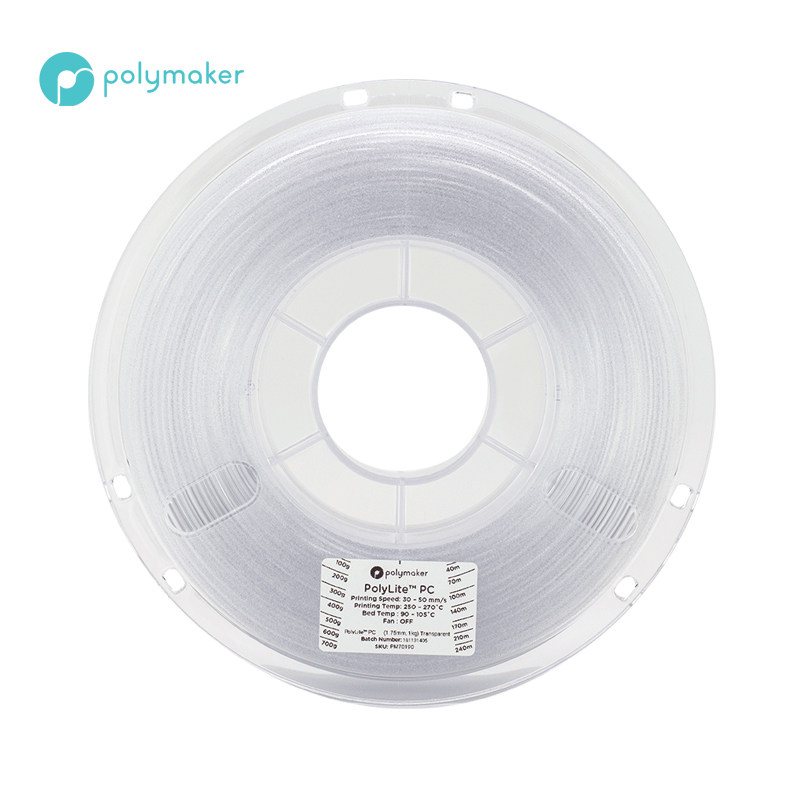 PolyLite D打印耗材PC良好机械性透光耐热易打印D打印耗材 1.75mm