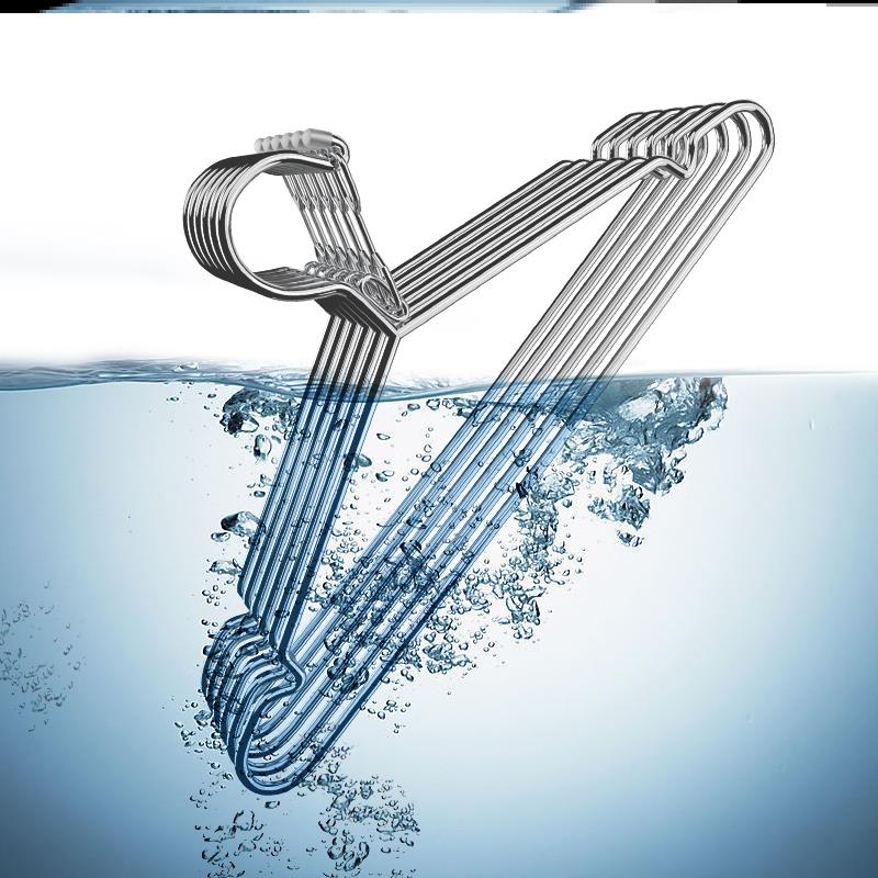 高楼防风衣架不锈钢自动卡扣防掉防吹落挂衣固定扣学生宿舍晾衣架