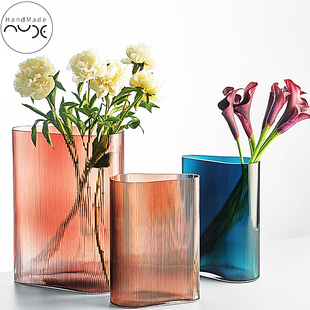 水晶玻璃水养瓶客厅插装 E迷雾 饰大号 MIT NUDE