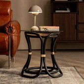 N边几 沙发床头边几小圆桌卧室小茶几藤编角几客厅