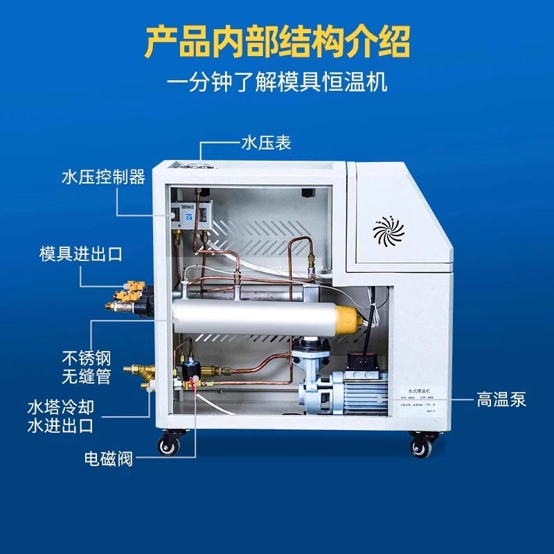 工业注塑模温机加热管模具温一体高温自动恒温机水式油式控温机