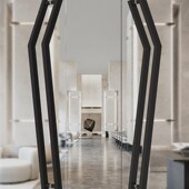 玻璃大门拉手现代极简风实木门把手会议室无框推拉门扶手