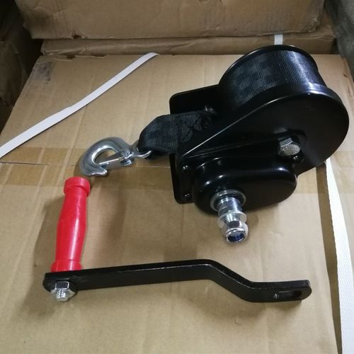 织带手摇绞盘磅米布带绞车刹车向自锁卷扬机