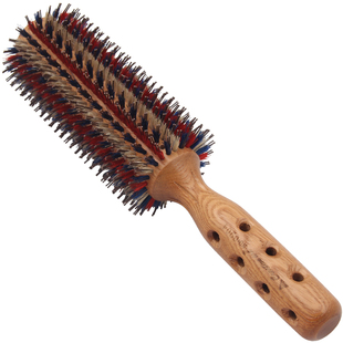 大号滚梳美发猪鬃毛加大滚梳梨头造型卷发梳子发廊女士