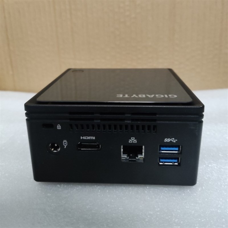 技嘉N31迷你电脑酷睿i3 10U工控机 准系统主机商务办公win7