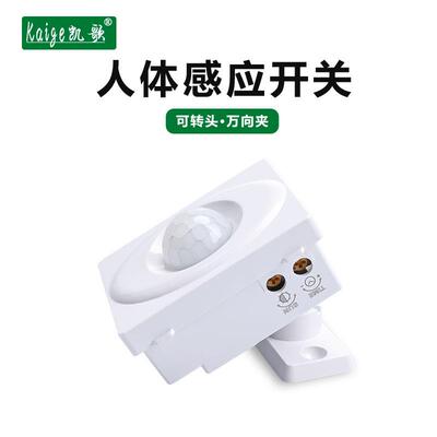 红外线感应 万向转体红外感应器二线线控制灯具