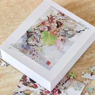 春眠拼图片*月和装饰画拼图心流体验绘画艺术