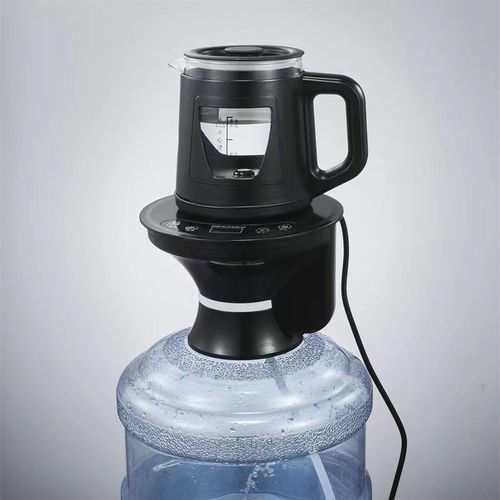家用桶装水电动抽水器加热壶底部上水饮水机抽水加热一体机玻璃壶
