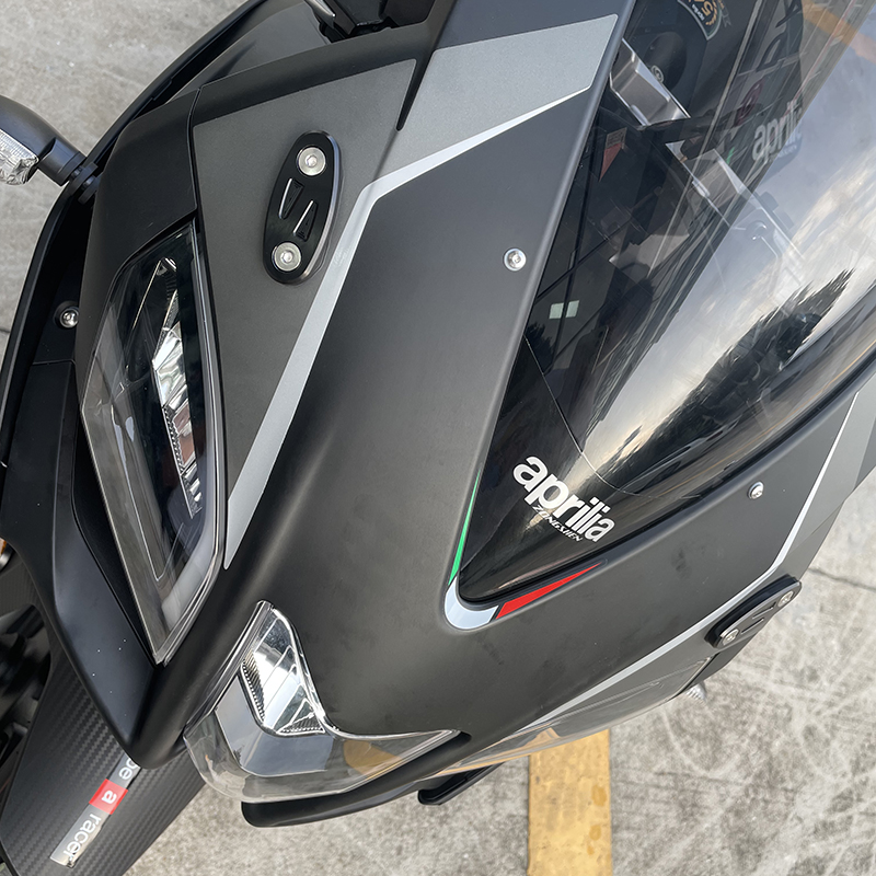 适用于阿普利亚GPR250R 150改装后视镜座铝合金装饰片配件 2021款