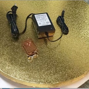 电动转盘电动餐桌转盘酒店自动转盘饭店自动转台转盘遥控充电转盘