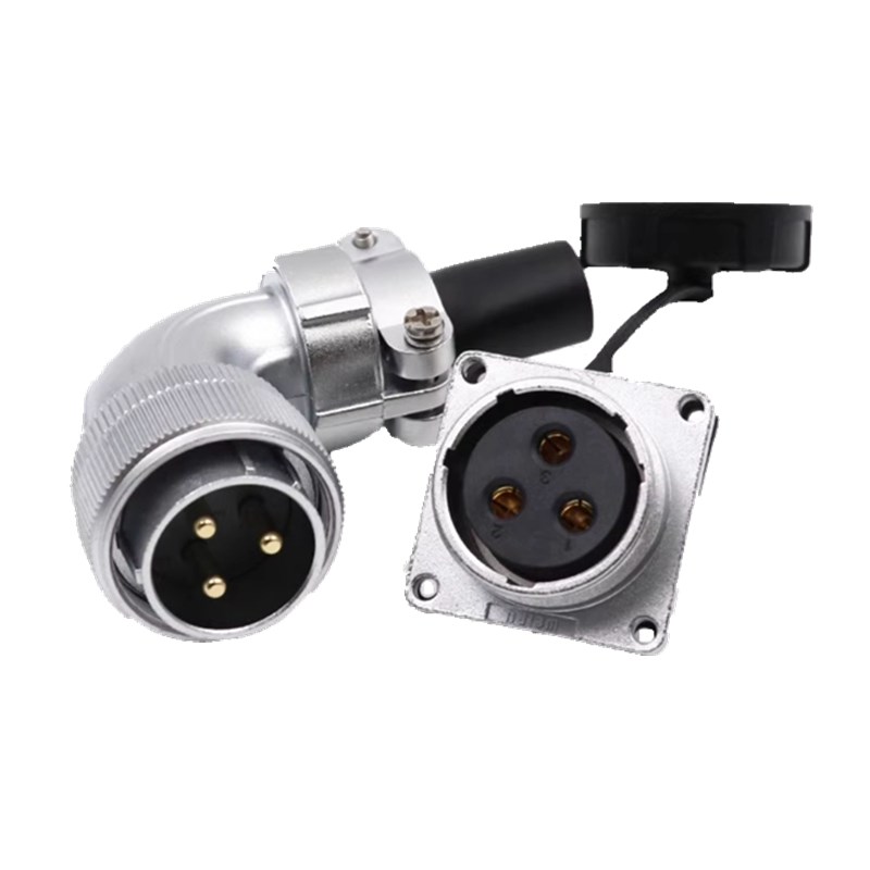 威浦航空工业插座WS28 2-3-8-10-P1-17-20-2-2-芯弯头