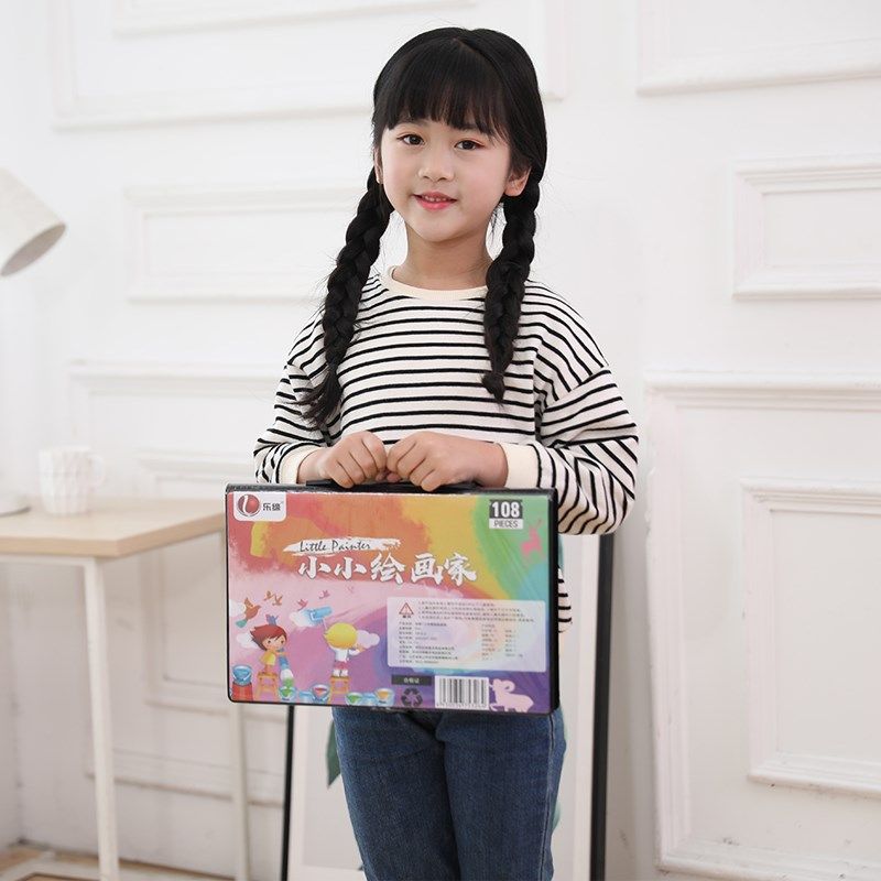 乐缔儿童绘画画笔件装礼盒 画画工具 画笔蜡笔水彩笔 小学生,玩具/童车/益智/积木/模型,过家家玩具,淘宝优惠券,粉丝福利购,淘宝优惠卷