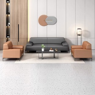 休闲区办公沙发会议室小型公司接待区办公室茶桌椅沙发