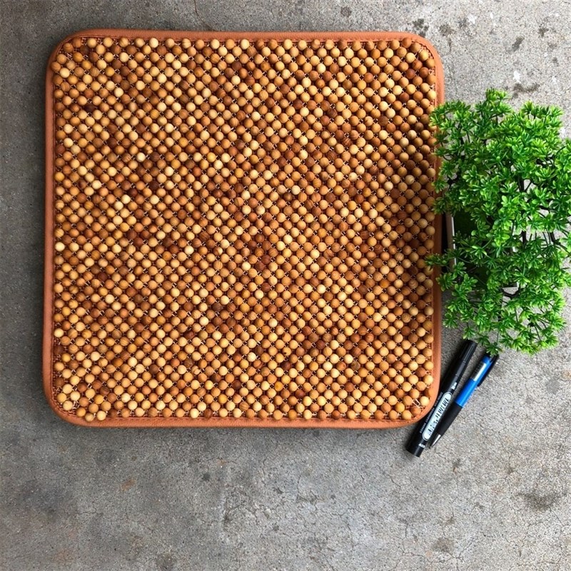 崖柏血檀木珠子车用座垫枕头护方向盘家用夏季沙发椅子坐垫