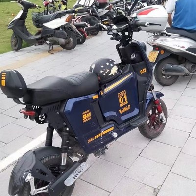 深远009电动车短尾支架一体坐垫50cm驼峰座包直上改装配件三件套