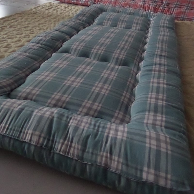 单人床垫打地舖学生宿舍褥子硬质棉垫办公室午休垫可折叠0.9x2.0