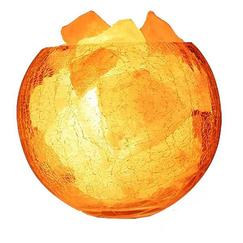 水晶盐灯喜马拉雅调光装饰台灯创意时尚卧室温馨玻璃浪漫床头夜灯