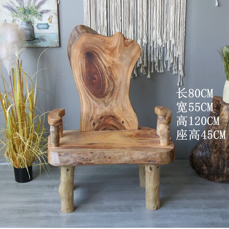 复古实木家具香樟木桌子椅子茶几餐桌民宿茶艺家居装饰衣帽架