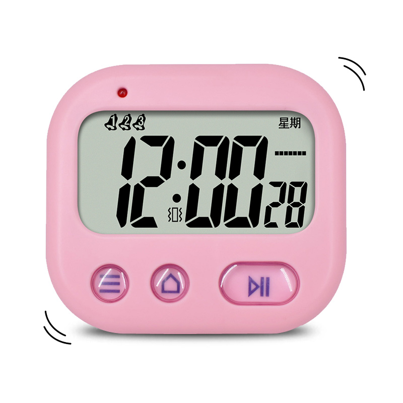 宿舍震动闹铃无声静音钟学生震动闹钟振动计时器考研高考定时夜光