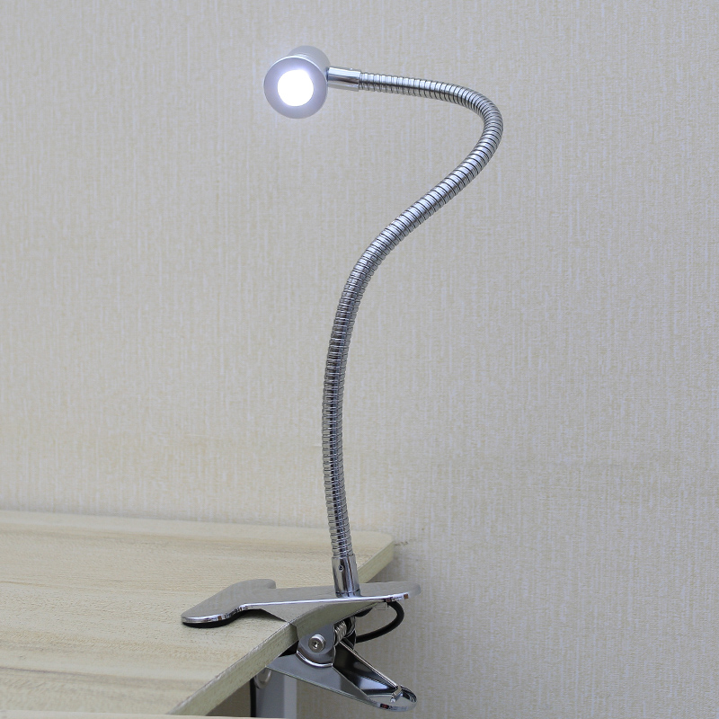 超亮床头看书灯夜读书桌灯任意调光调色夹子式USB插电无极调光暖