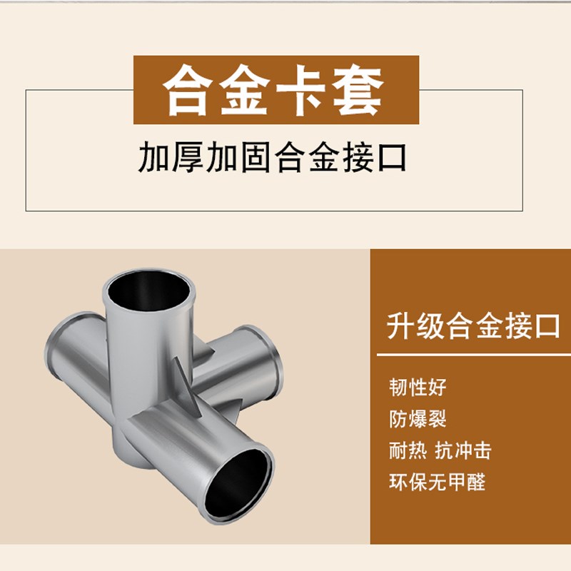 六尾狐衣柜简易组装结实耐用全钢架出租房用加粗款80面宽卧室家用