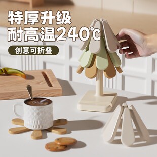 硅胶隔热垫餐垫家用耐高温防烫砂D锅锅垫碗垫杯垫高级感餐桌垫