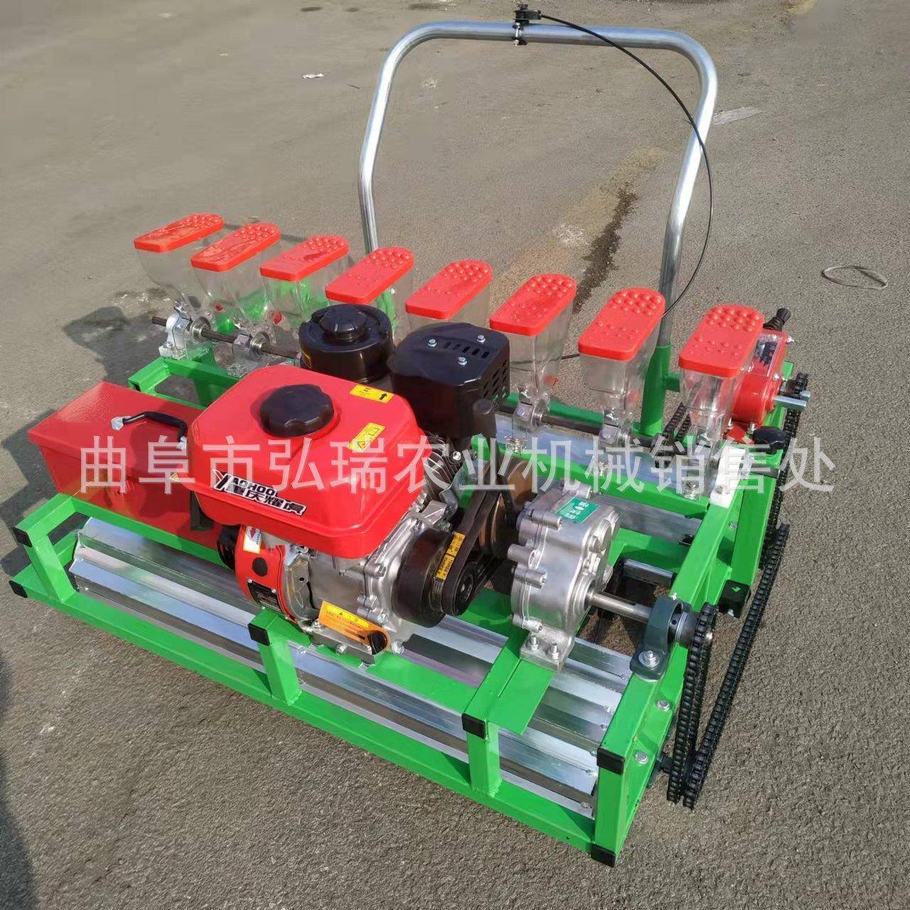 多功能汽油动力蔬菜播种机手推式多种型号秋葵药材精播机