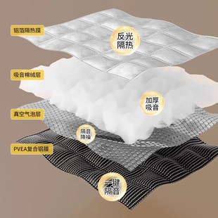 隔音窗帘超强临街马路密封防噪防风H保暖遮光吸音降噪超厚静音