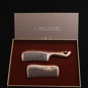 常州梳篦礼盒常州特产梳子黑檀木按摩梳伴手商务礼品送客户送开会