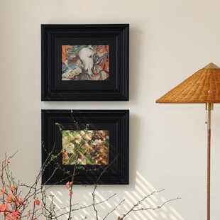 芥子家居 繁花 中古风客餐厅装饰画法式复古床头高级感情绪小挂画