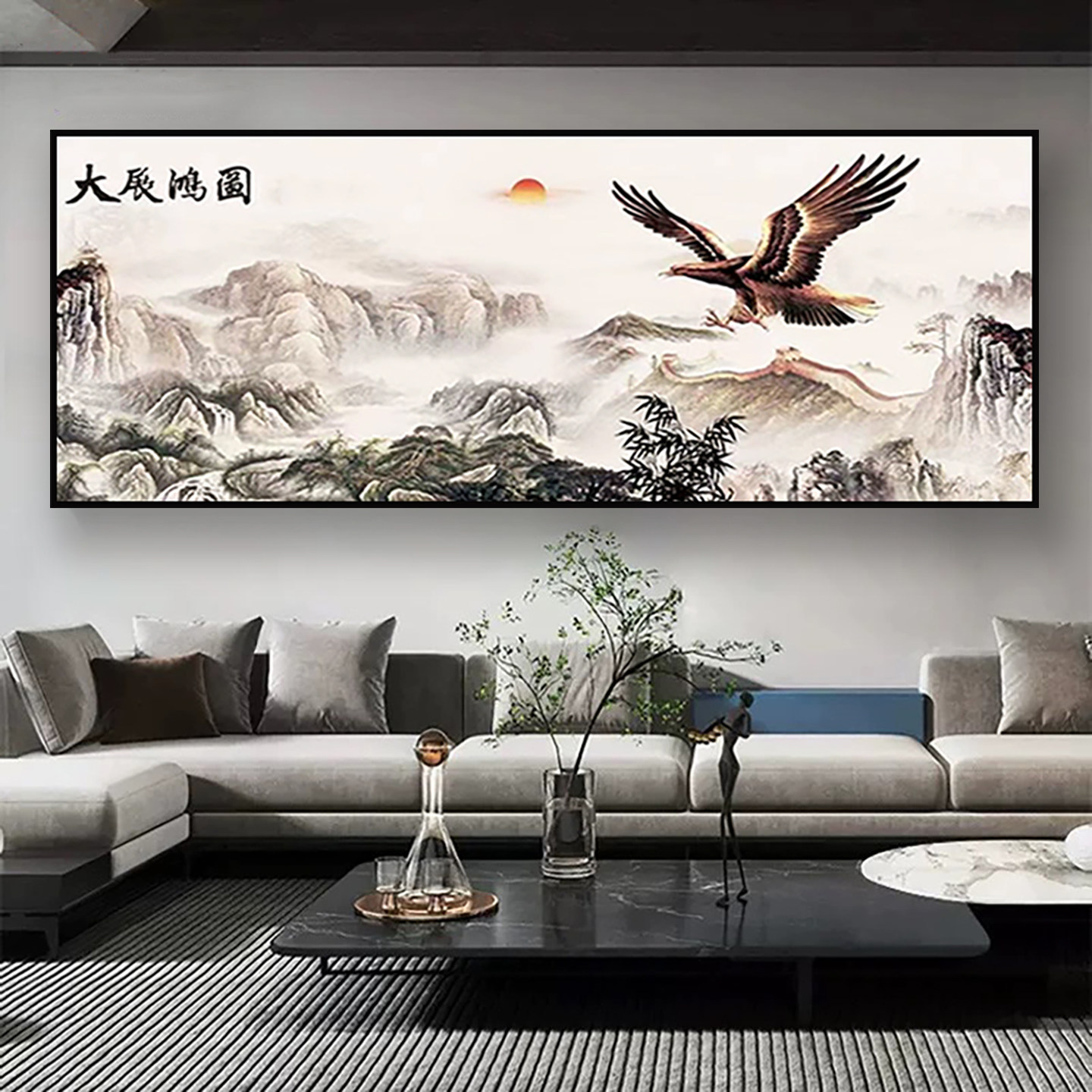 5d大展宏图钻石画满钻粘钻水晶钻客厅钻石贴十字绣钻石绣2024新款