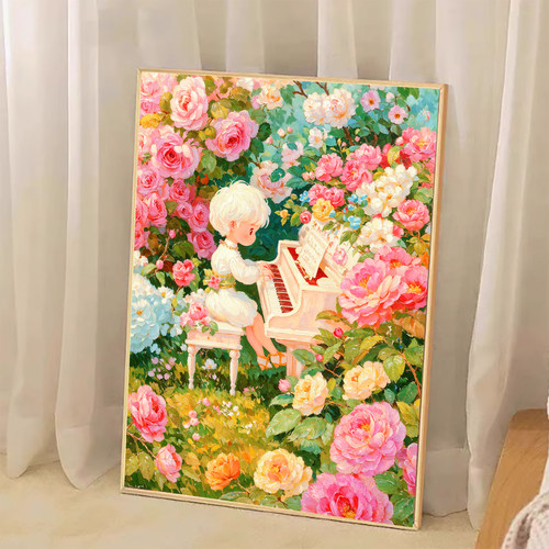 【花田错】钻石画满钻客厅卧室高颜值月季王子公主系列手工装饰画