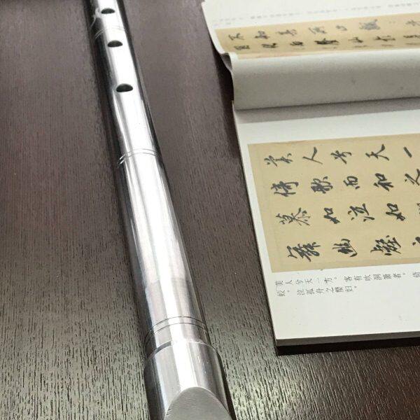 日式五孔尺八 金属尺八 铝合金 8孔洞箫金金属箫唐口箫 尺八D管