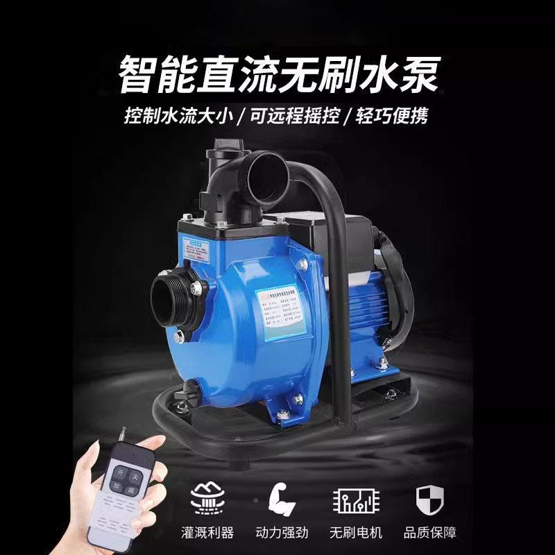 永磁变频无刷流自吸泵抽水机电直动电瓶车水泵农用家V4用860V72V